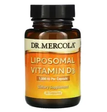 Вітамінно-мінеральний комплекс Dr. Mercola Вітамін D3 ліпосомальний, 1000 МО, Liposomal Vitamin D3, 30 (MCL01732)