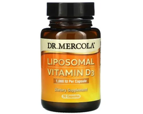 Витаминно-минеральный комплекс Dr. Mercola Витамин D3 липосомальный, 1000 МЕ, Liposomal Vitamin D3, 30 (MCL01732)