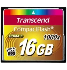 Карта памяти Transcend 16Gb Compact Flash 1000x (TS16GCF1000)