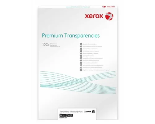 Плівка для друку Xerox A4 Universal Transparency +14mm Removable Stripe/100л (003R98198)