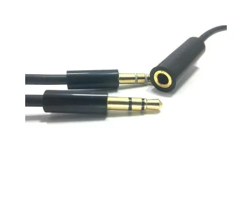 Кабель мультимедийный Jack 3.5mm мама/2xJack 3.5mm папа 1.5m PowerPlant (DV00DV4057)