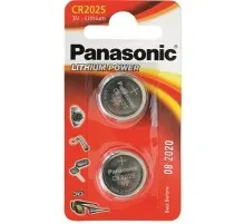 Батарейка Panasonic CR 2025 * 2 LITHIUM (CR-2025EL/2B)