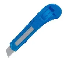 Ніж канцелярський Buromax 18мм, transparent plastic, JOBMAX (BM.4646)