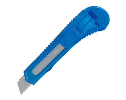 Нож канцелярский Buromax 18мм, transparent plastic, JOBMAX (BM.4646)