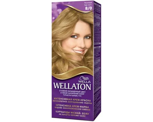 Краска для волос Wellaton 8/0 Песочный 110 мл (4056800023165)