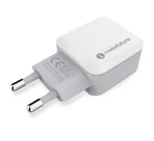 Зарядное устройство MakeFuture 2 USB (2.4 A) White (MCW-21WH)