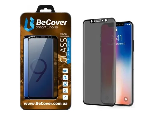 Скло захисне BeCover Anti-spying Samsung Galaxy M10 SM-M105 Black (703918)