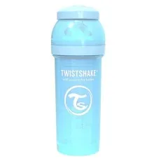 Пляшечка для годування Twistshake антиколькова 260 мл, світло-блакитна (69864)