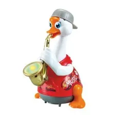 Развивающая игрушка Hola Toys Гусь-саксофонист, красный (6111-red)
