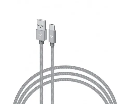 Дата кабель USB 2.0 AM to Type-C 2.0m CBGNYT2 grey Intaleo (1283126489143)