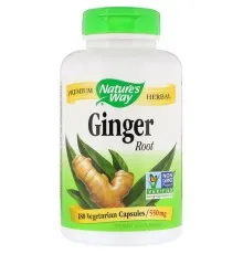 Трави Nature's Way Корінь імбиру, Ginger Root,, 550 мг, 180 капсул (NWY-13108)