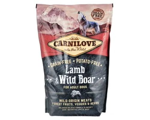 Сухой корм для собак Carnilove Adult Lamb and Wild Boar 1.5 кг (8595602508938)