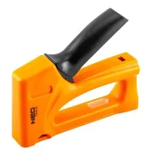 Степлер будівельний Neo Tools 4-8 мм, тип скоб J/53, ABS-пластик, профільована ручка (16-033)