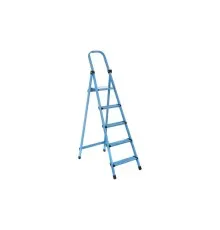 Лестница Work's стремянка металлическая 405 5 сх., синяя (63272)