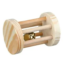 Игрушка для грызунов Trixie Валик деревянный 5х7 см бежевый (4011905061849)