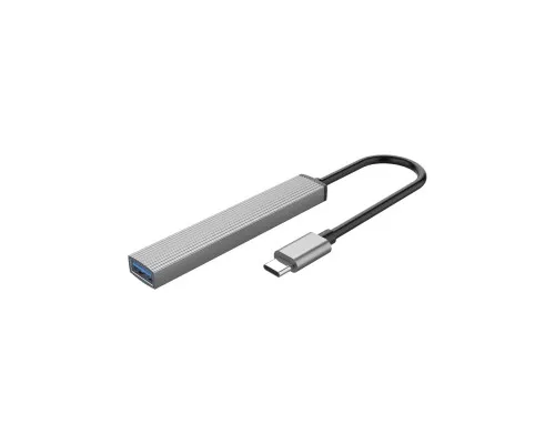 Концентратор Orico Type-C to USB3.0, 2xUSB2.0, TF (AH-12F-GY-BP) (CA913541)