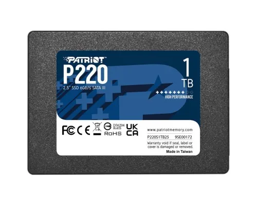 Накопитель SSD 2.5" 1TB P220 Patriot (P220S1TB25)