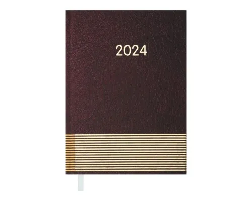 Еженедельник Buromax датированный 2024 PARALLEL A5 бордовый (BM.2107-13)