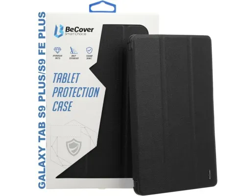 Чехол для планшета BeCover Smart Case Samsung Tab S9 Plus (SM-X810/SM-X816)/S9 FE Plus (SM-X610/SM-X616) 12.4 Black (709895)