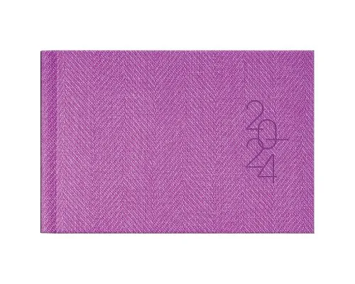 Тижневик Brunnen датований 2024 кишеньковий Tweed Фіолетовий A6 72 аркуші (73-755 32 664)