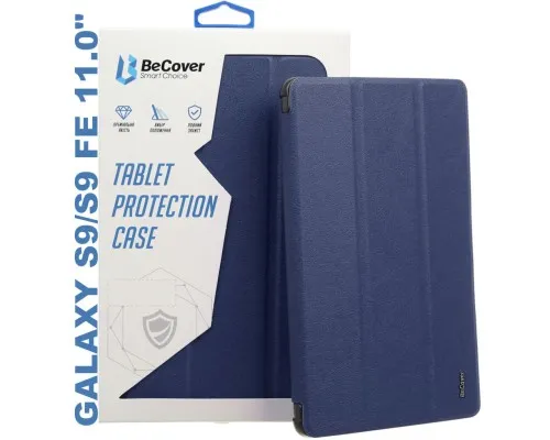 Чехол для планшета BeCover Soft Edge stylus holder Samsung Tab S9 (SM-X710/SM-X716)/S9 FE (SM-X510/SM-X516B) 11.0 Deep Blu (710439)