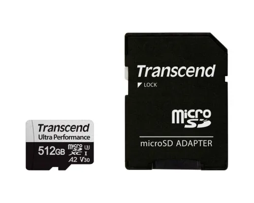 Карта памяти Transcend 512GB microSDXC class 10 UHS-I U3 A2 (TS512GUSD340S)