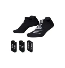 Шкарпетки Nike W NK EVERYDAY PLUS LTWT NS 3PR DH5474-903 34-38 3 пари Чорні (195244784288)