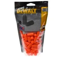 Беруші DeWALT одноразові, помаранчеві, 50 шт (DPG12BG50)
