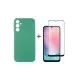 Чехол для мобильного телефона Dengos Samsung Galaxy A24 Case + Glass (Mint) (DG-KM-79)