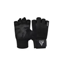 Перчатки для фитнеса RDX W1 Half Black Plus M (WGA-W1HB-M+)