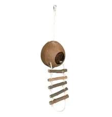 Домик для животных Trixie Кокосовый с веревочной лестницей для грызунов 13х56 см (4011905621029)