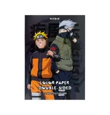 Цветная бумага Kite А4 двухсторонняя Naruto 15л/15 цв (NR24-250)