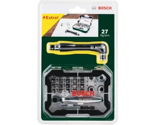 Набір біт Bosch Promobasket Set 19 шт + держатель + трещетка (2.607.017.392)