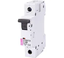Автоматический выключатель ETI Выключатель автоматический ETIMAT 10 1p C 40А (10 kA) (2131720)