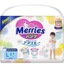 Підгузки Merries трусики для дітей розмір L 9-14 кг 27 шт (584753)