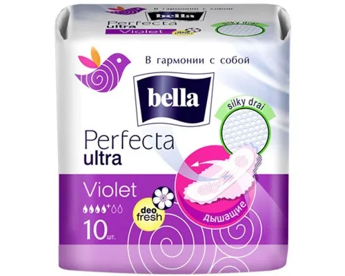 Гігієнічні прокладки Bella Perfecta Ultra Violet Deo Fresh 10 шт. (5900516306038)