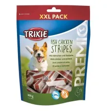 Ласощі для собак Trixie Premio Chicken and Pollock Stripes XXL курка/лосось 300 г (4011905318035)