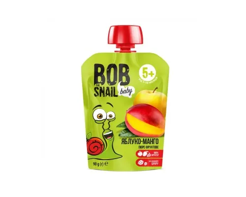 Детское пюре Bob Snail Улитка Боб Яблоко-манго 90 гр (4820219343042)