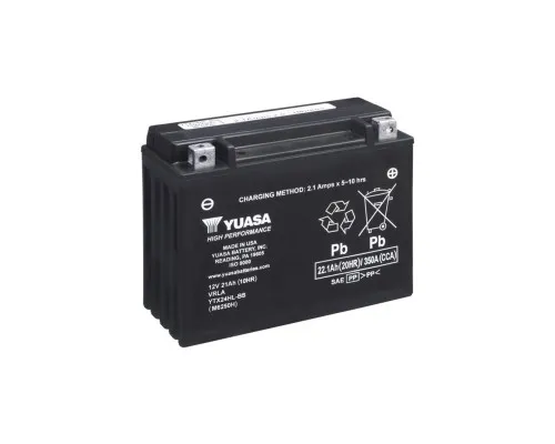 Акумулятор автомобільний Yuasa 12V 22,1Ah High Performance MF VRLA Battery (YTX24HL-BS)