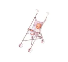 Коляска для ляльок Smoby тростинка Baby Nurse Рожева пудра (220407)