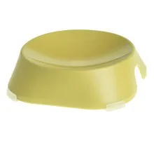 Посуд для котів Fiboo Flat Bowl миска без антиковзких накладок жовта (FIB0128)