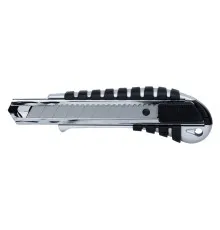 Нож монтажный Sigma корпус метал/резина, лезвие 18мм, автоматический замок (8211041)