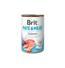 Вологий корм для собак Brit Care Pate and Meat для дорослих собак з лососем (8595602557462)