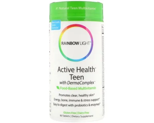 Мультивітамін Rainbow Light Мультивітаміни Для Підлітків, Активність, Здоров'я і (RLT-11202)