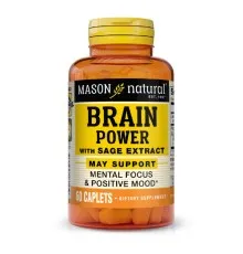 Травы Mason Natural Шалфея Экстракт, Сила мозга, Brain power with sage extract, (MAV18145)