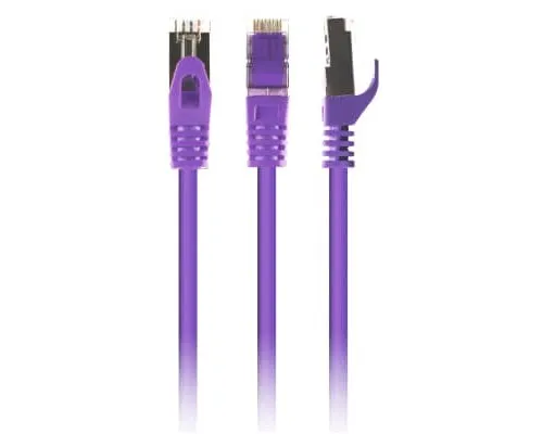 Патч-корд 1м S/FTP Cat 6A CU LSZH violet Cablexpert (PP6A-LSZHCU-V-1M)