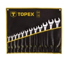 Набір інструментів Topex ключей комбинированных 13 -32 мм, 12 шт. (35D758)