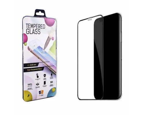 Скло захисне Drobak для iPhone 11 Pro Max (Black) (500277)