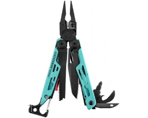 Мультитул Leatherman SIGNAL AQUA, синтетический чехол, картонна коробка (832733)