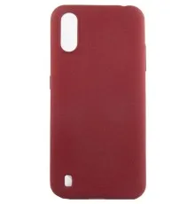 Чохол до мобільного телефона Dengos Carbon Samsung Galaxy A01, red (DG-TPU-CRBN-55) (DG-TPU-CRBN-55)